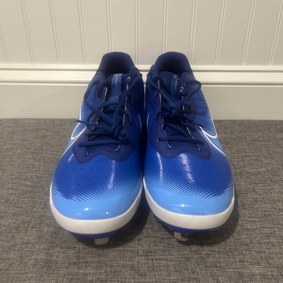 NEW Mens Nike Alpha Huarache Varsity 4 Low Baseball Blue/White Sz 15 DJ6516-414 - Picture 2 of 10